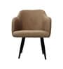 Savannah Bliss Suede Dining Chair In Tan Colour