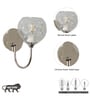 Savannah Modern Single-Light Wall Lamp In Stainless Steel With Clear Glass Shade