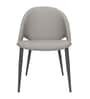 Savona Dining Chair With Metal Legs In White Colour Savona Dining Chair With Metal Legs In White Colour