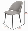 Savona Dining Chair With Metal Legs In White Colour Savona Dining Chair With Metal Legs In White Colour