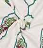 Savvy Red Madhuban Floral Waffle Cotton 250 GSM Bath Towel