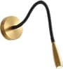 Sawyer 9W Flexible Spot Wall Light Gold & Black Body Warm White LED Adjustable Highlighter Light for Home