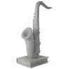 Saxophone Beige Polyresin Table Accent
