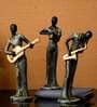 Saxophone Lady Polyresin Figurine