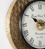 Sayan Brass MDF Wall Clock
