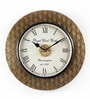 Sayan Brass MDF Wall Clock