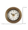 Sayan Brass MDF Wall Clock