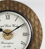 Sayan Brass MDF Wall Clock