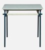 Sayfried Metal 2 Seater Outdoor Dining Set in Olive Blue Colour with Marble Top