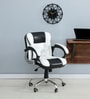 Sayl Leatherette Executive Chair In Black & white Colour