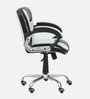 Sayl Leatherette Executive Chair In Black & white Colour