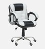 Sayl Leatherette Executive Chair In Black & white Colour