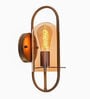 Diagon Brass Glass and Metal Novelty Wall Light