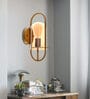 Diagon Brass Glass and Metal Novelty Wall Light