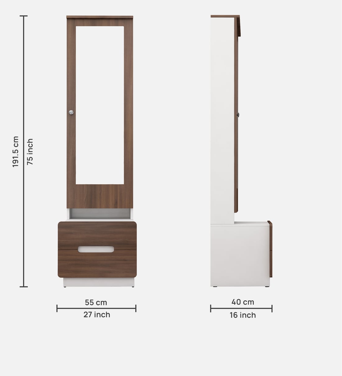 16+ White And Walnut Dresser