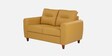 Scott Leatherette 2 Seater Sofa In Husky Yellow Colour