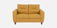 Scott Leatherette 2 Seater Sofa In Husky Yellow Colour