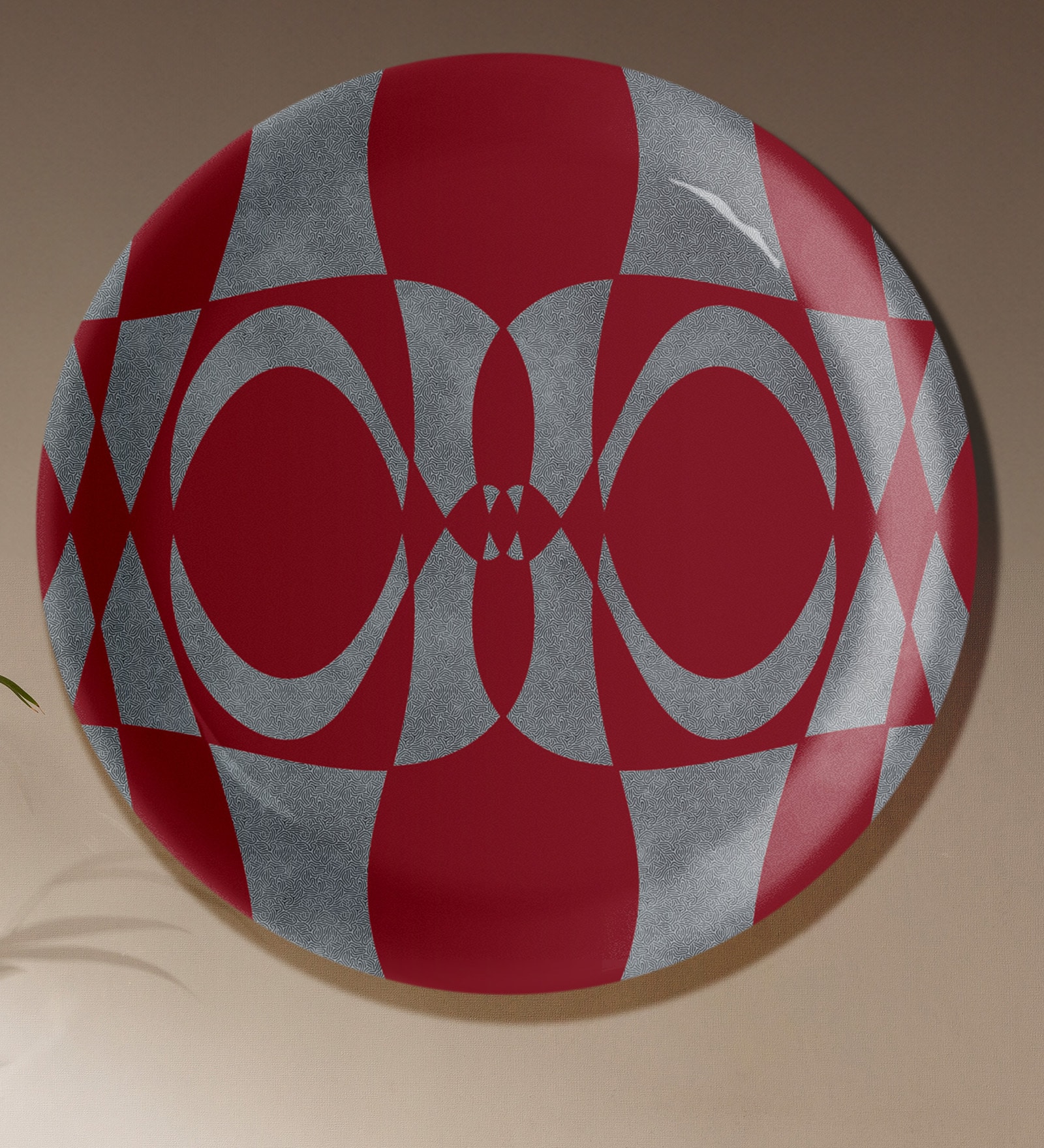Scarlet Dreamscape Wall Plate