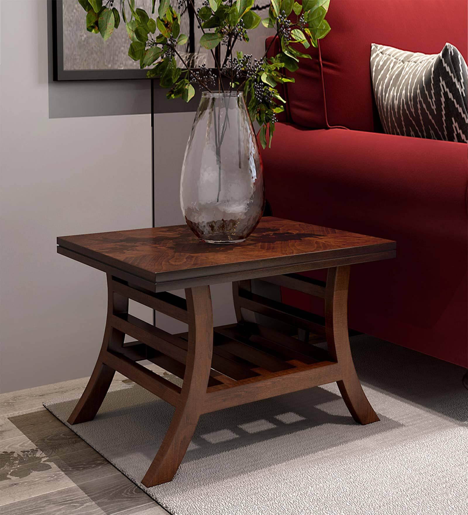 Scarlet End Table In Dark Oak Finish
