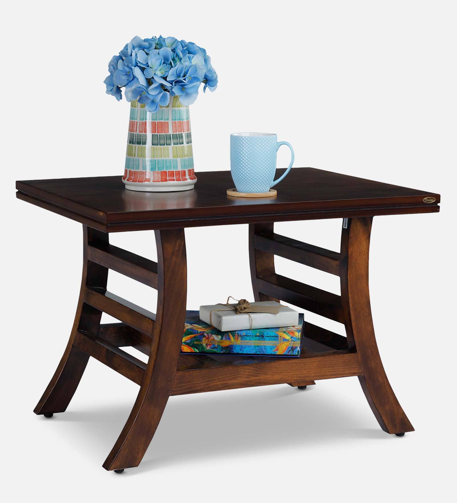Buy Scarlet End Table in Dark Oak Finish at 40 OFF by Durian Pepperfry