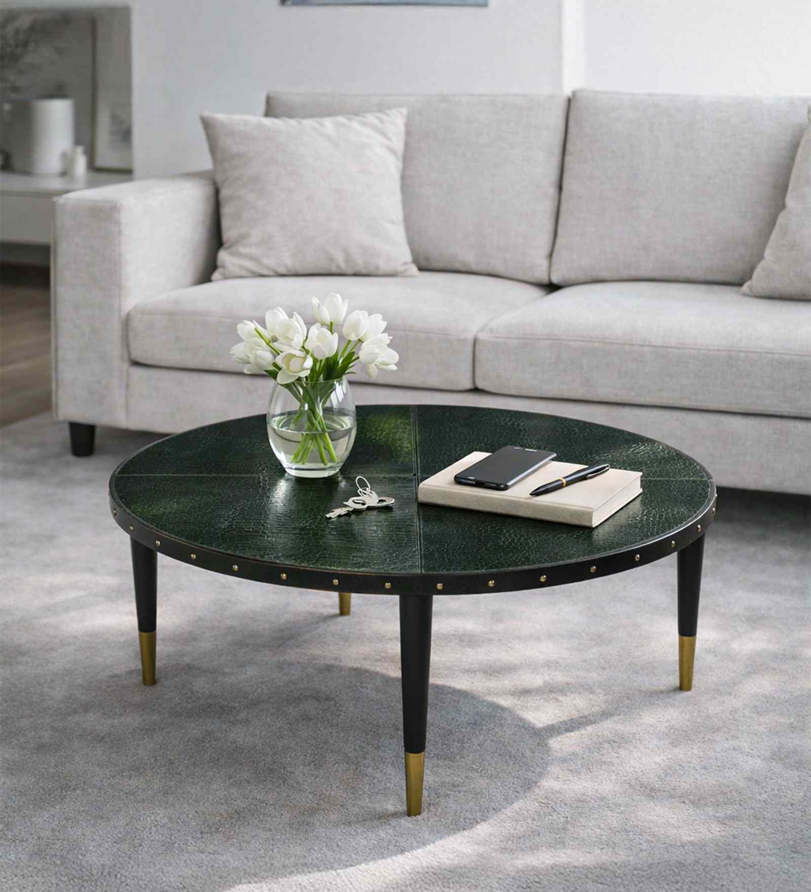 Scarlett Coffee Table In Green Finish