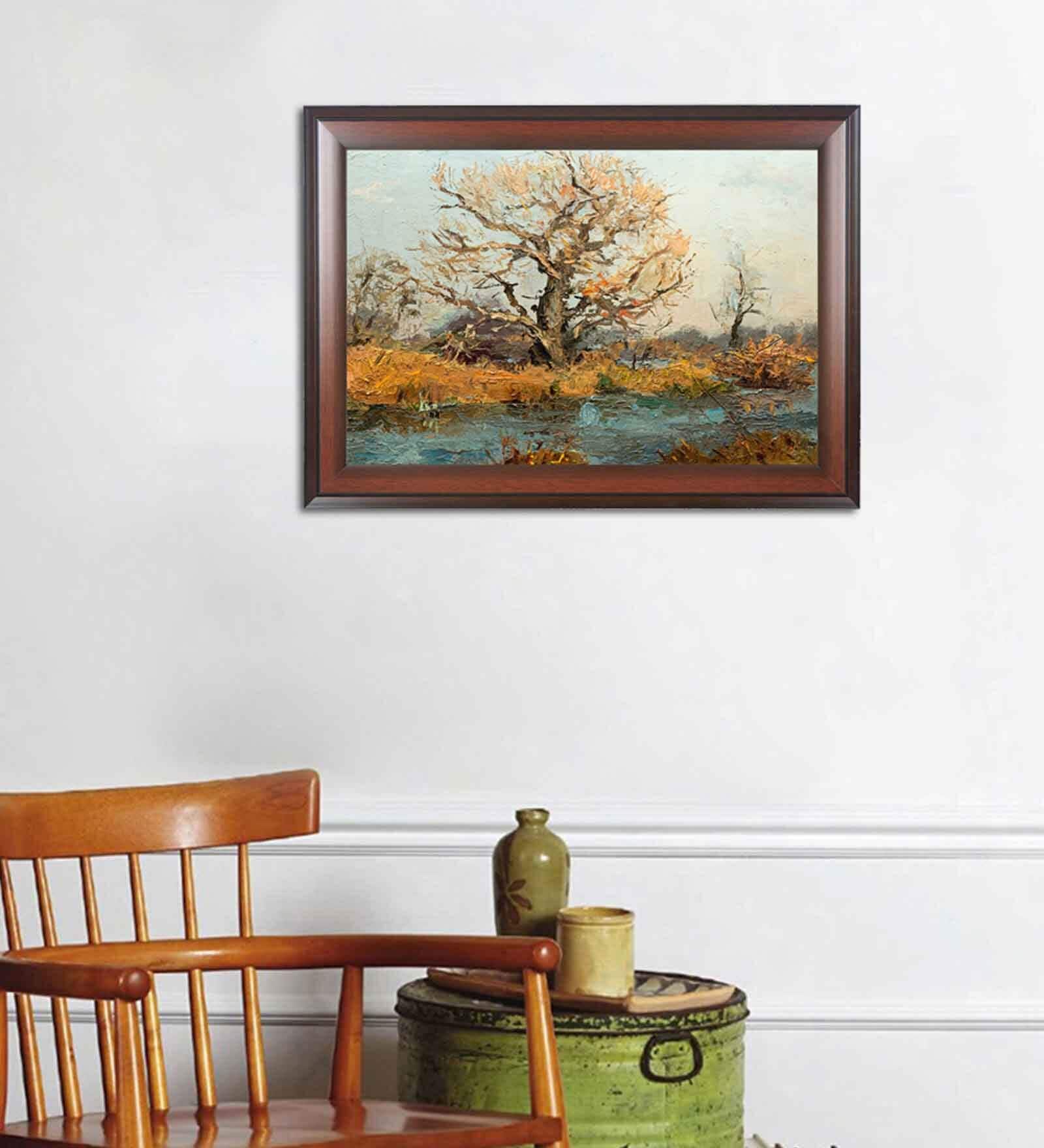 Scenery Multicolour MDF Framed Wall Painting