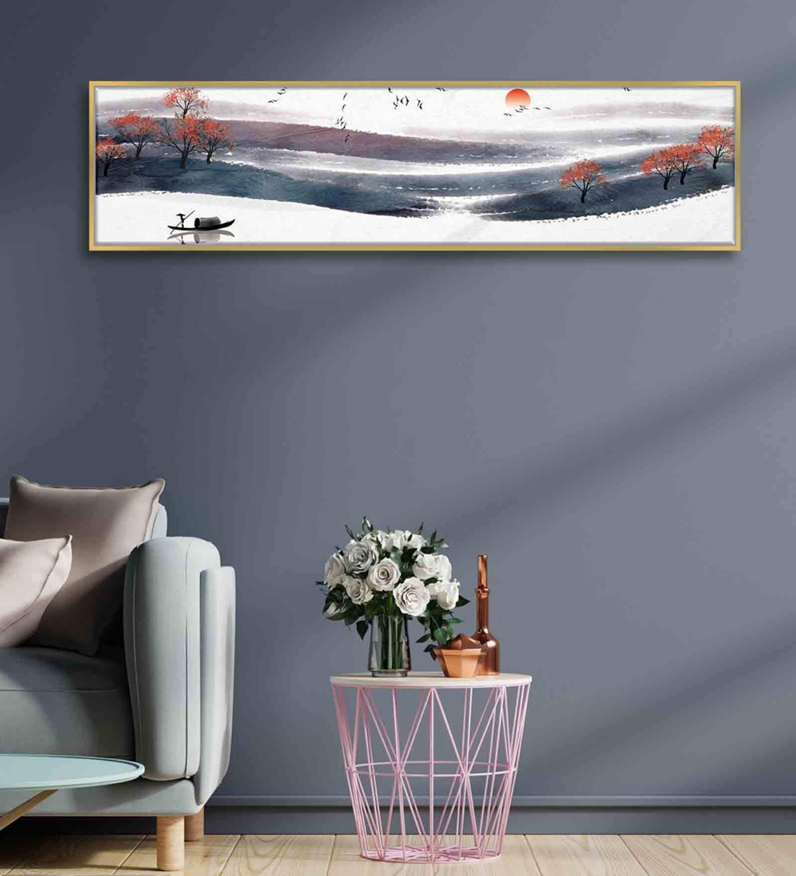 Scenic Lake Canvas Art Print