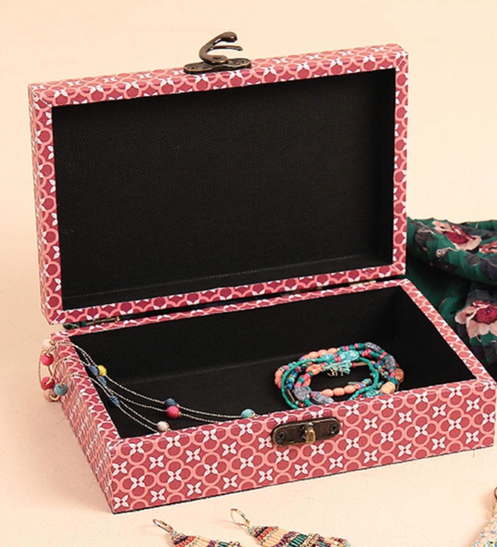 Mdf Scenic Route Waterproof Canvas Trinket Decorative Box