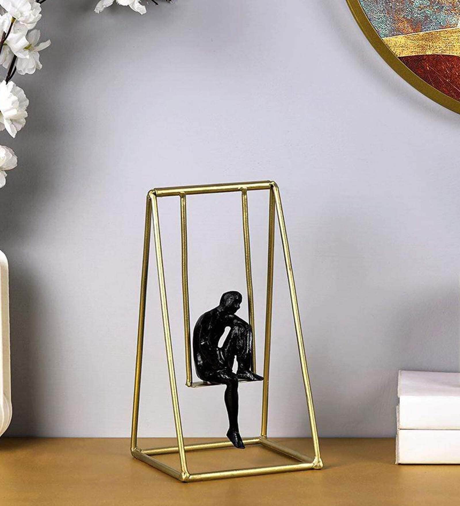 Scholar Deep in Thought Resin Human Figurine