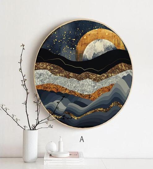 Military Wiliness Gold Canvas Framed Art Print