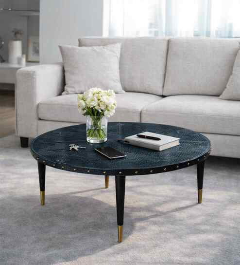 Scarlett Coffee Table In Blue Finish