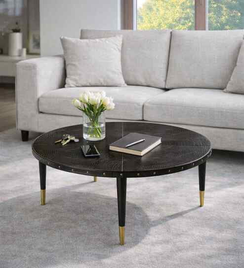 Scarlett Coffee Table In Dark Brown Finish
