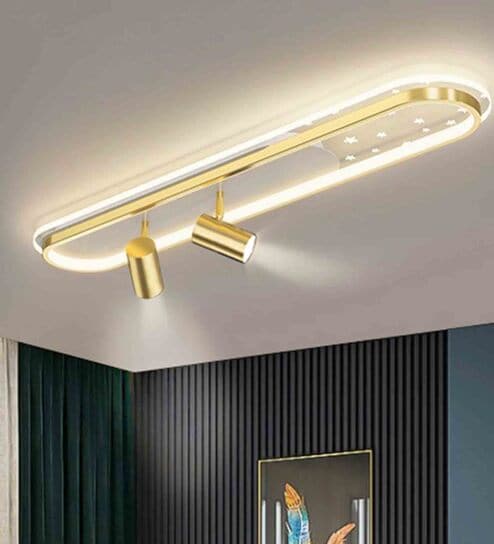 Scott Gold Aluminium LED Smart Voice Assist Chandelier