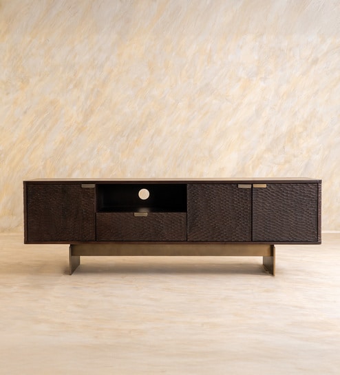 Sculpt Tv Unit In Walnut Finish