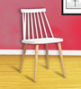 Scandinavian Plastic Dining Chairs in White Colour
