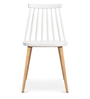 Scandinavian Plastic Dining Chairs in White Colour