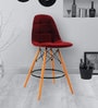 Bentley Fabric Bar Stools in Red Colour