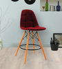 Bentley Fabric Bar Stools in Red Colour