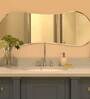 Scandinavian Frameless Beveled Asymmetrical Shaped Wall Mirror