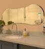 Scandinavian Frameless Beveled Asymmetrical Shaped Wall Mirror