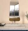 Scandinavian Frameless Beveled Tapered Shape Wall Mirror