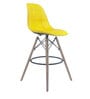Rex Fabric Bar Stool In Yellow Colour