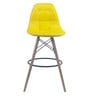 Rex Fabric Bar Stool In Yellow Colour