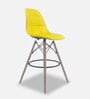 Rex Fabric Bar Stool In Yellow Colour