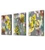 Scandinavian Multicolour Engineered Wood (Set of 3) Art Panels