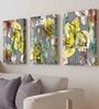 Scandinavian Multicolour Engineered Wood (Set of 3) Art Panels