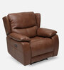 Scarlet 1 Seater Recliner in Tan Brown Colour