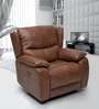 Scarlet 1 Seater Recliner in Tan Brown Colour