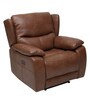 Scarlet 1 Seater Recliner in Tan Brown Colour