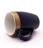 Scarlet 230 ml Navy Blue Porcelain Coffee Mug (Set of 2)